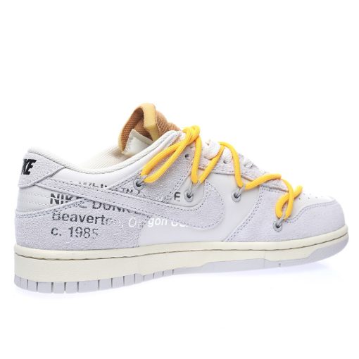 Off-White™ x Nike SB Dunk Low Lot 39/50 Light grey rice white brown yellow