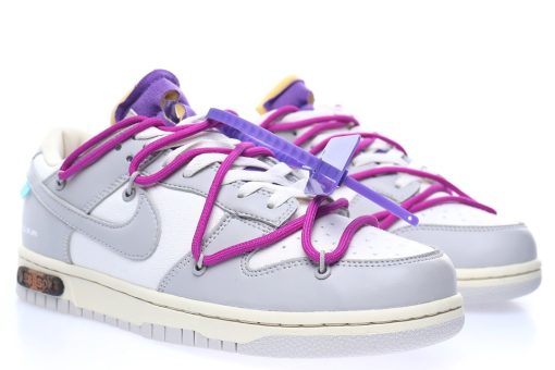 Off-White™ x Nike SB Dunk Low"The 28/50" White fog grey dark purple light blue