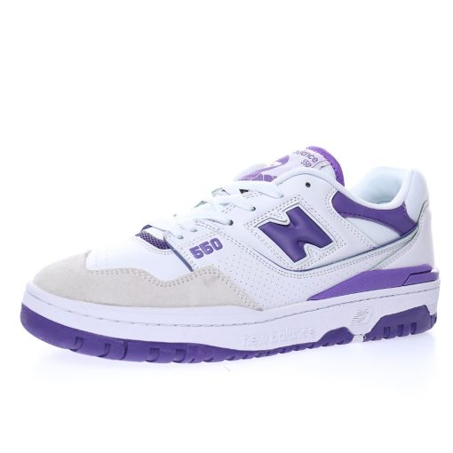 New Balance BB550 "White light gray dark purple"