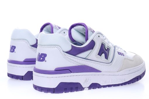 New Balance BB550 "White light gray dark purple"