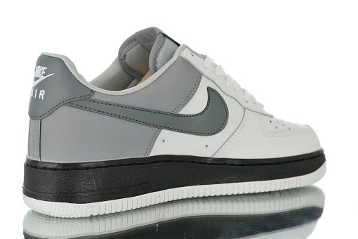 Nike Air Force 1 White leather marl black reflective