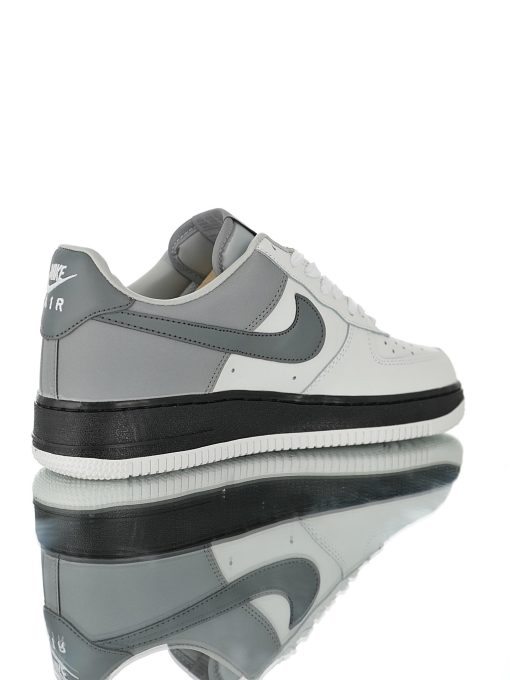 Nike Air Force 1 White leather marl black reflective