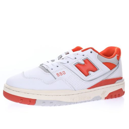 New Balance BB550 "Leather grey sunset orange"