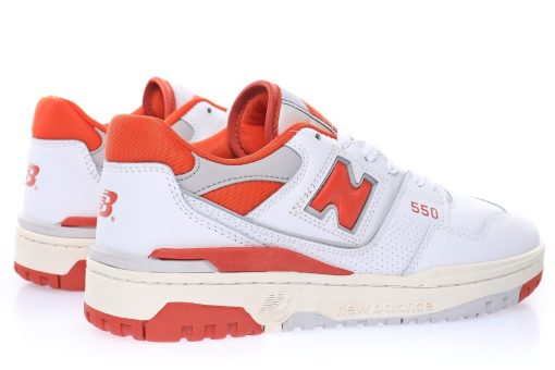 New Balance BB550 "Leather grey sunset orange"