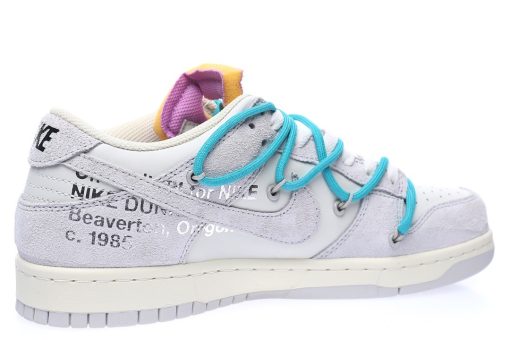 Off-White™ x Nike SB Dunk Low Lot The 36/50 Light grey rice white lake water blue purple