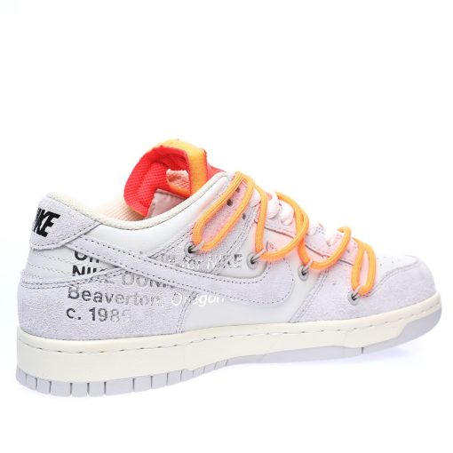 Off-White™ x Nike SB Dunk Low Lot"The 31/50"Light grey rice white orange red blue