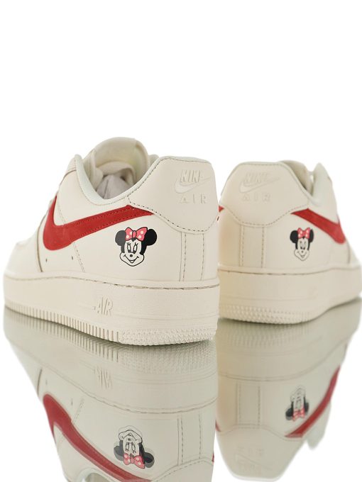 Nike Air Force 1 Beige University Red Minnie