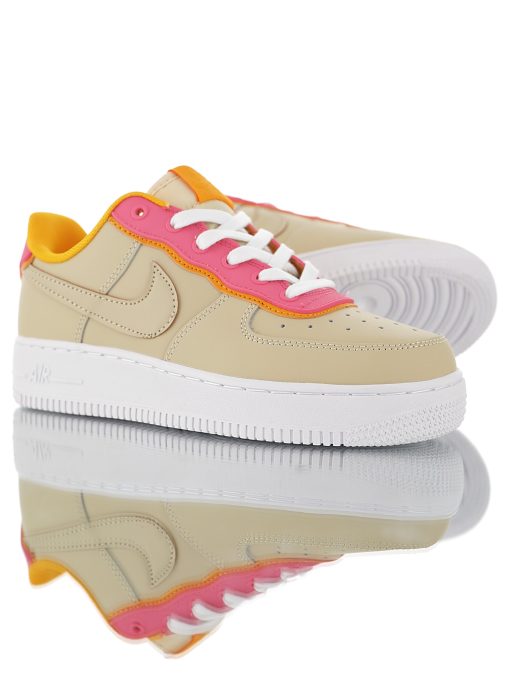 Nike Air Force 1 '07 Leather apricot yellow pink