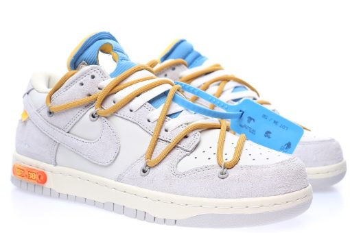 Off-White™ x Nike SB Dunk Low Lot The 34/50 The Light grey rice white sky blue brown yellow