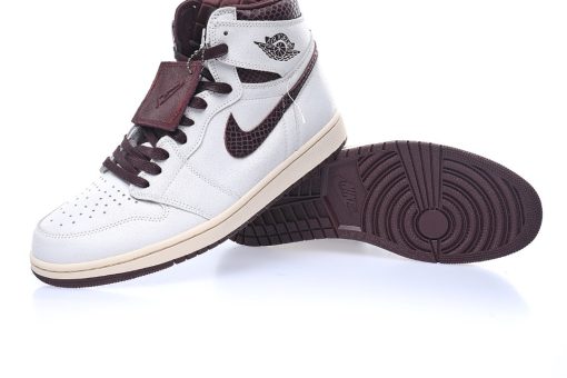 NIKE Air Jordan 1 High "White Sail/Maroon"