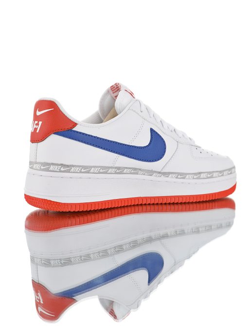 Nike Air Force 1' 07"Overbranded White Royal Red" - Image 3