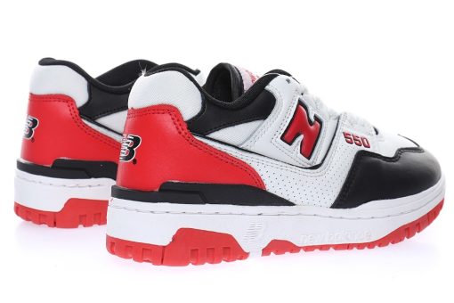 New Balance BB550 "Leather white black red"