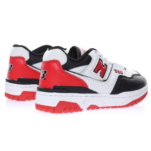 New Balance BB550 "Leather white black red"