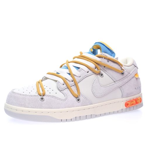 Off-White™ x Nike SB Dunk Low Lot The 34/50 The Light grey rice white sky blue brown yellow