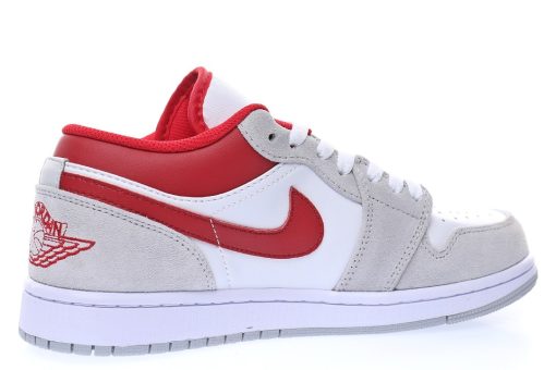 Nike Wmns Air Jordan 1 Low "Light Smoke Grey Gym Red"