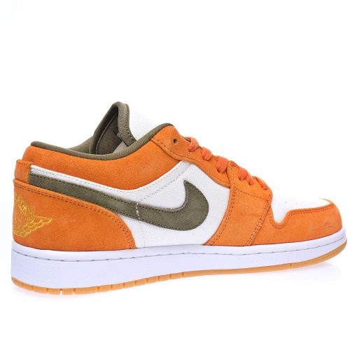 Nike Air Jordan 1 Low Suede"Orange Olive" - Image 5