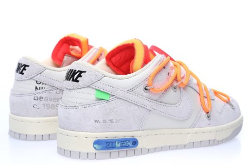 Off-White™ x Nike SB Dunk Low Lot"The 31/50"Light grey rice white orange red blue