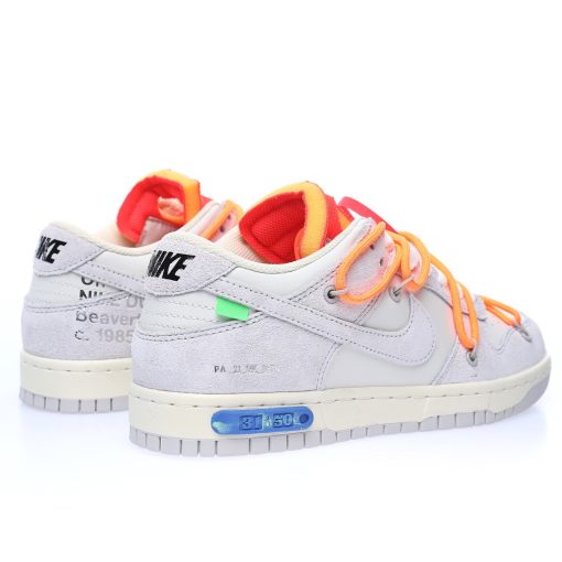 Off-White™ x Nike SB Dunk Low Lot"The 31/50"Light grey rice white orange red blue