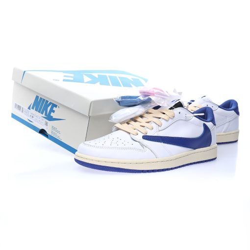 Travis Scott x Nike Air Jordan 1 Low OG White Blue