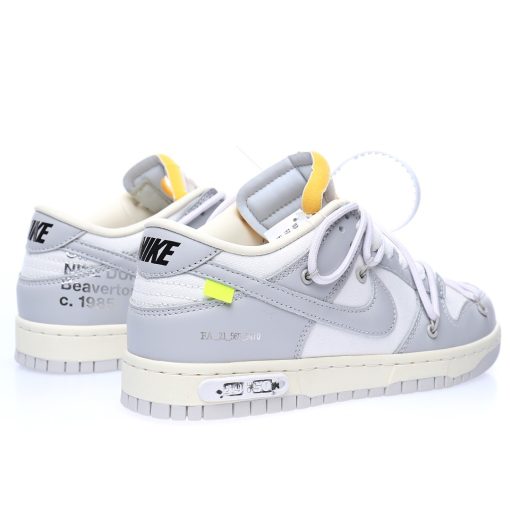 Off-White™ x Nike SB Dunk Low Lot"The 49/50"White fog gray black fluorescent yellow - Image 5