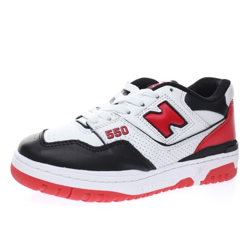 New Balance BB550 "Leather white black red"