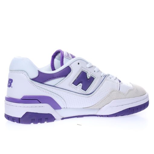 New Balance BB550 "White light gray dark purple"