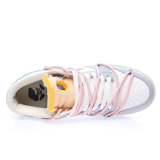 Off-White™ x Nike SB Dunk Low Lot The 09/50 White fog grey Cherry Blossom light powder MINT - Image 6