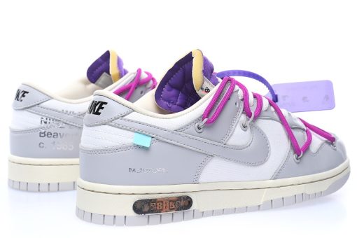 Off-White™ x Nike SB Dunk Low"The 28/50" White fog grey dark purple light blue