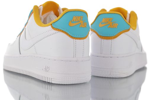 Nike Air Force 1 '07 Leather white water blue yellow