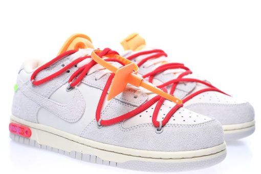 Off-White™ x Nike SB Dunk Low Lot"The 40/50"Light grey rice white orange red