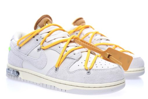 Off-White™ x Nike SB Dunk Low Lot 39/50 Light grey rice white brown yellow