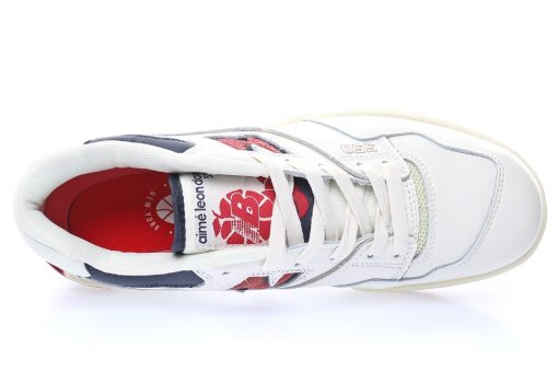 New Balance BB550 Co branded Leather White Navy Blue snake wine red oxide white