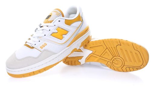 New Balance P550 Leather White Banana Yellow