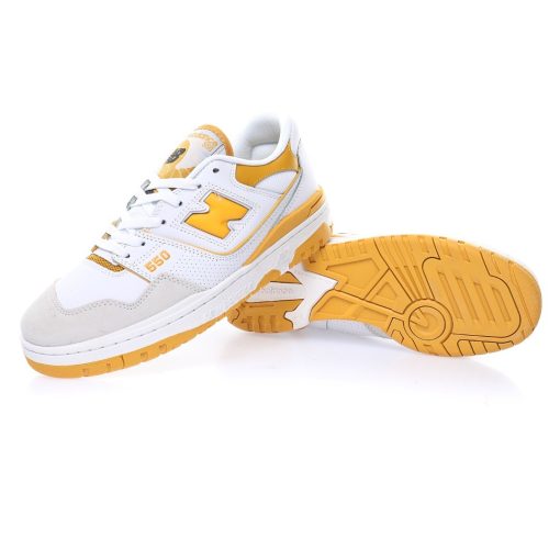 New Balance P550 Leather White Banana Yellow