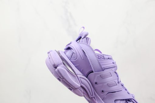 BALENCIAGA Track Mule Clear Sole Sneakers Purple - Image 3