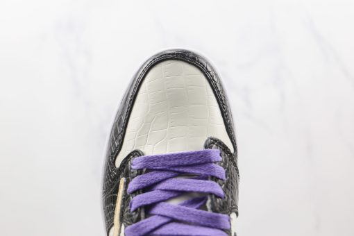 Nike Wmns Air Jordan 1 Low barb alligator purple gold