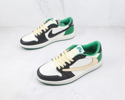 Nike Wmns Air Jordan 1 Low barb white black green - Image 2