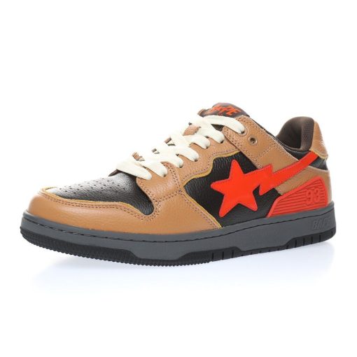 Bape Sk8 Sta Red Brown