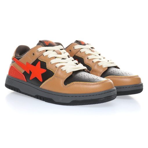 Bape Sk8 Sta Red Brown