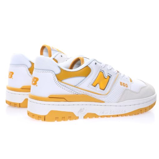 New Balance P550 Leather White Banana Yellow