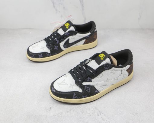 Nike Wmns Air Jordan 1 Low LV color matching TS Fujiwara Hiroshi tripartite joint barb - Image 2