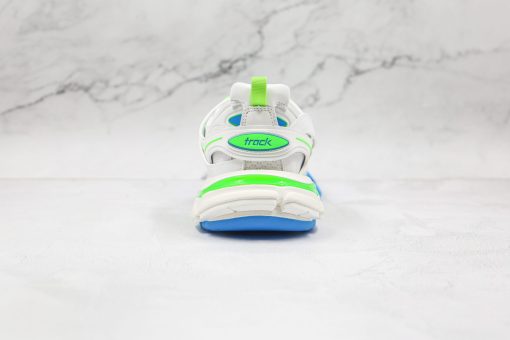 BALENCIAGA Track Mule Clear Sole Sneakers white blue green - Image 5