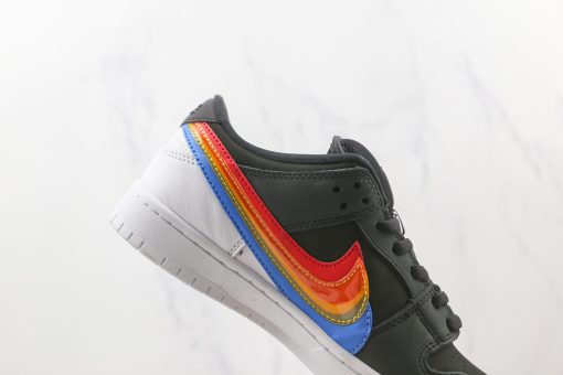 NIKE SB Dunk Low black and white rainbow print - Image 4