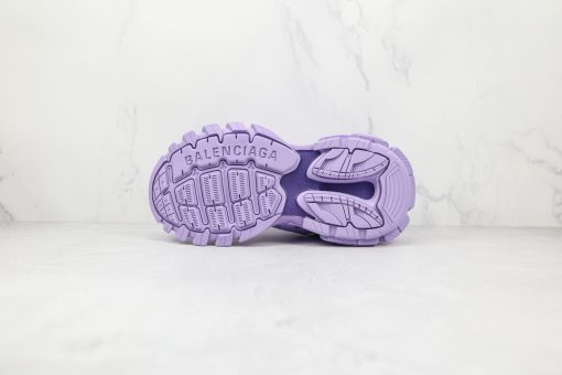 BALENCIAGA Track Mule Clear Sole Sneakers Purple - Image 6