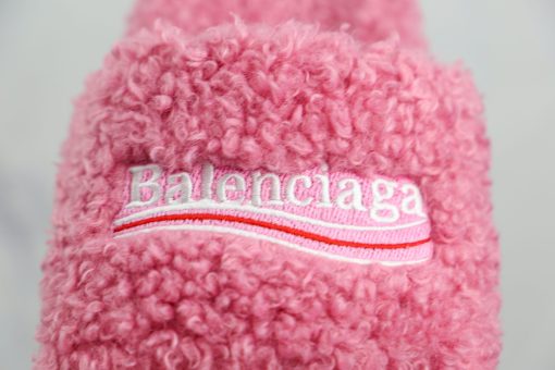 Balenciaga wool slippers Pink