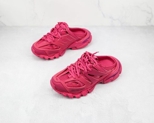 BALENCIAGA Track Mule Clear Sole Sneakers gules