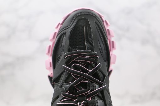 BALENCIAGA Track Mule Clear Sole Sneakers black pink - Image 4