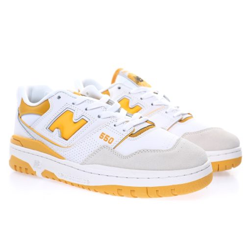 New Balance P550 Leather White Banana Yellow