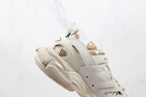 BALENCIAGA Track Mule Clear Sole Sneakers white yellow