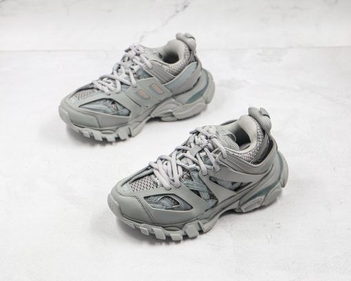 BALENCIAGA Track Mule Clear Sole Sneakers grey